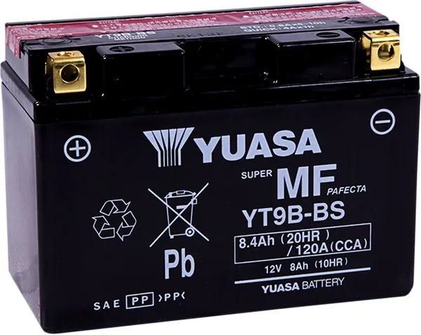 Batteri, YUASA YT9B-BS - Kastberga MC