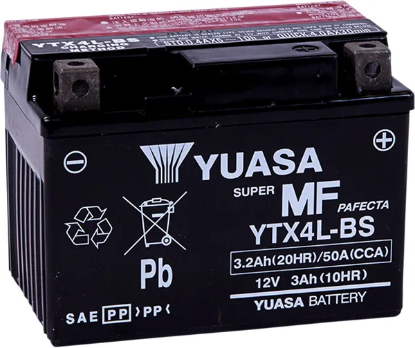 Batteri, YUASA YTX4L-BS - Kastberga MC
