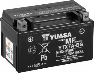 Batteri, YUASA YTX7A-BS - Kastberga MC